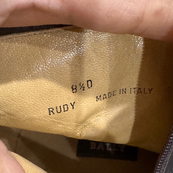 Bally Brown Leather Ankle Rudy Boots with Golden Buckle size 8.5 main image 6